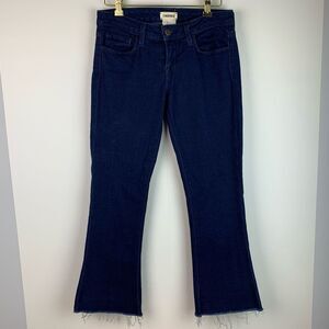 L’agence women’s indigo blue Charlie crop flare Jeans size 25 pant